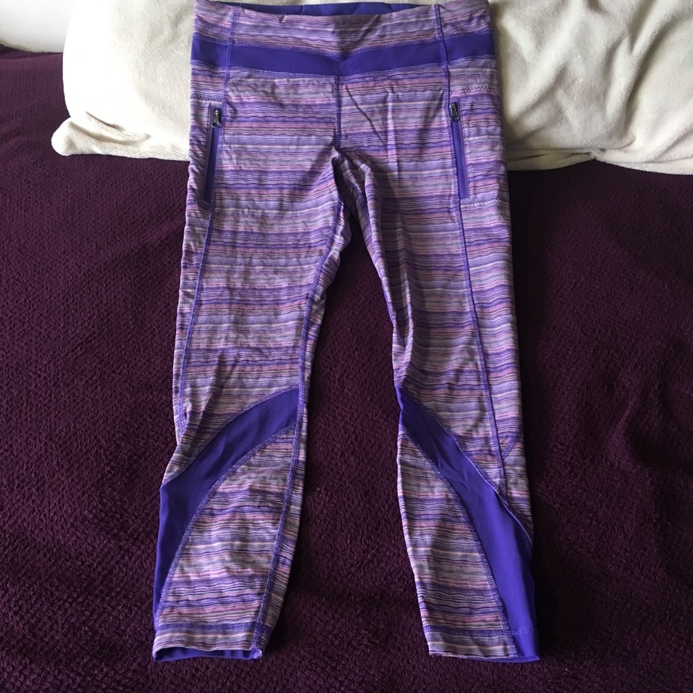 Purple Stripped Lululemon Leggings